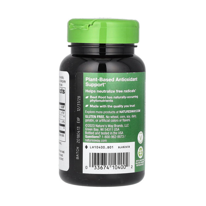 Încărcați imaginea în vizualizatorul Galerie, Beet Root (Sfecla Rosie), 500 mg, Nature's Way, 100 capsule