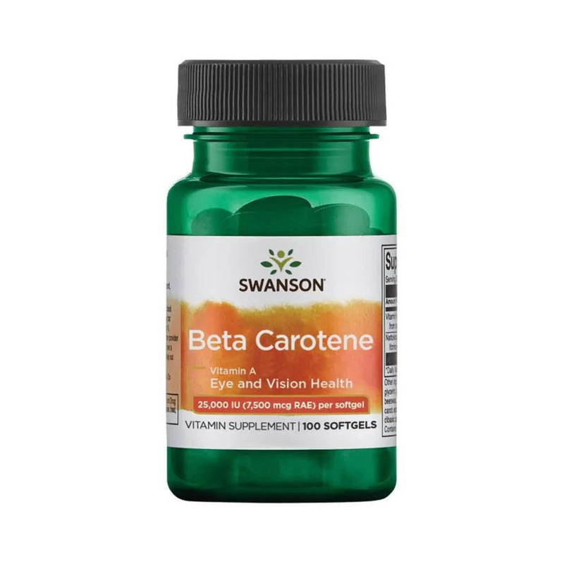Încărcați imaginea în vizualizatorul Galerie, Beta Carotene (Vitamin A) 10.000 IU, Swanson, 100 softgels SW009