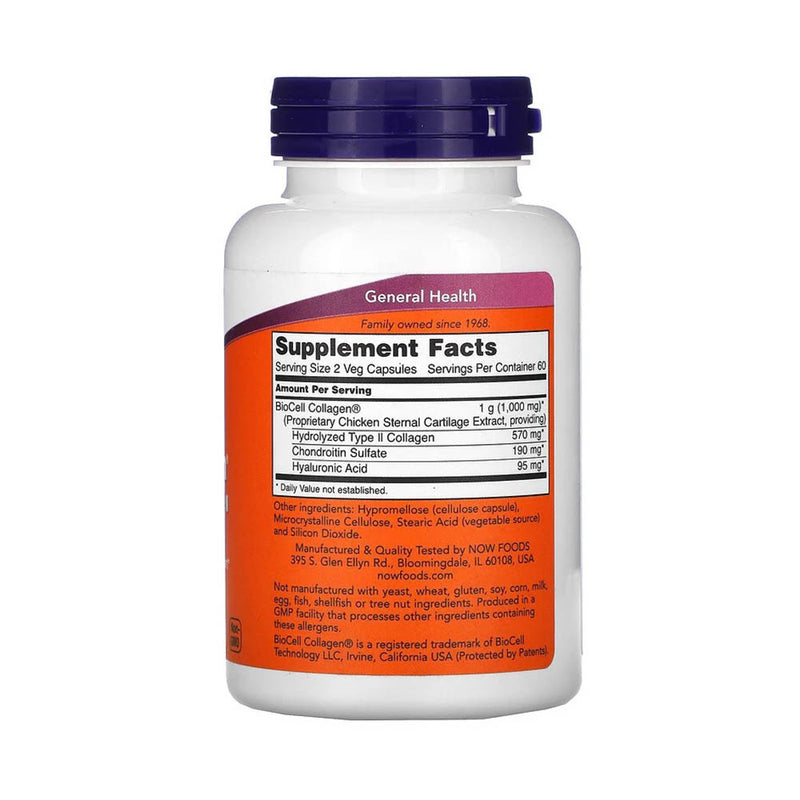 Încărcați imaginea în vizualizatorul Galerie, BioCell Collagen, Hydrolyzed Type 2, Now Foods, 120 capsule