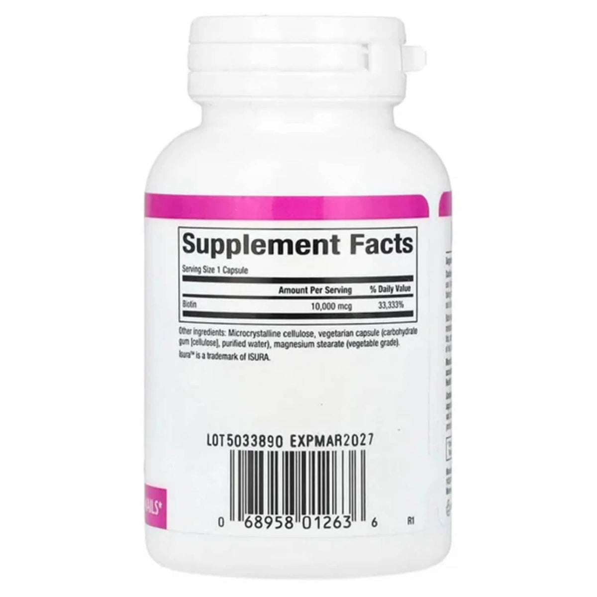 Biotin, 10000 mcg, Natural Factors, 60 capsule