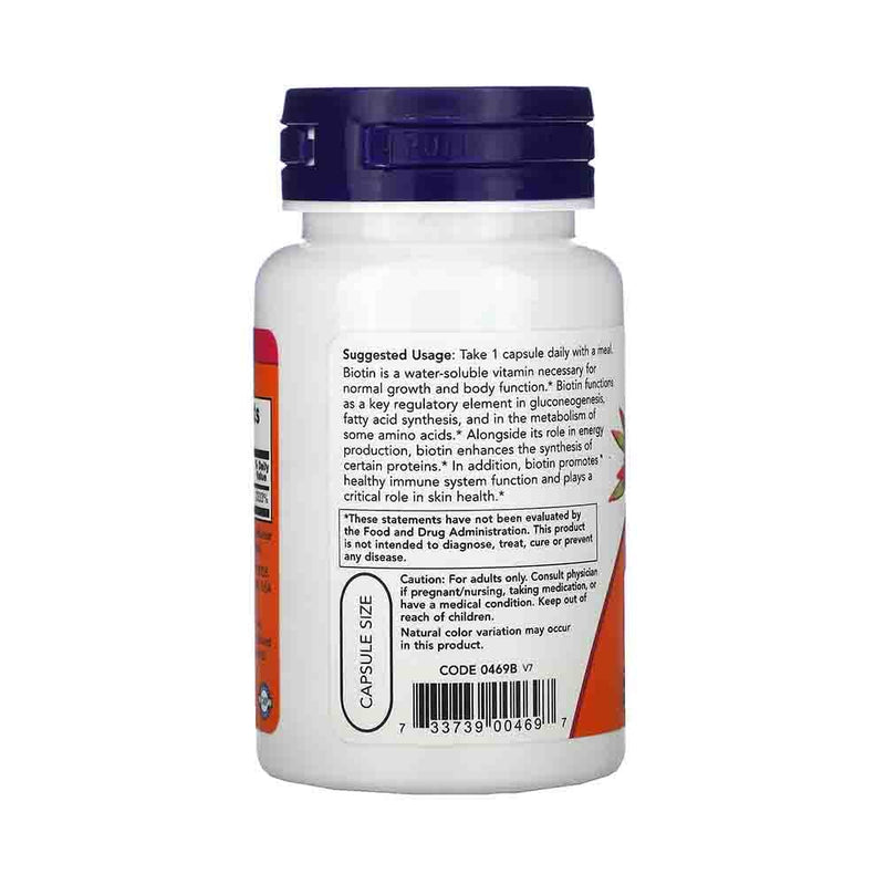 Încărcați imaginea în vizualizatorul Galerie, Biotin (Vitamina H sau B7) 1000 mcg, Now Foods, 100 capsule
