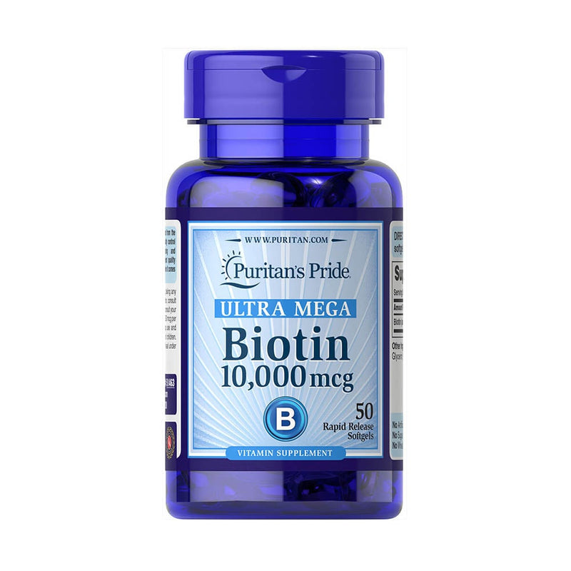 Încărcați imaginea în vizualizatorul Galerie, Biotina (Vitamina B7), 5000 mcg, Puritan's Pride, 60 capsule