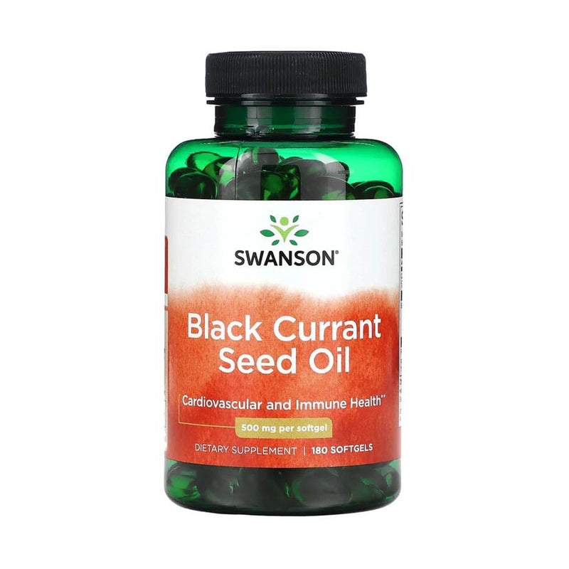 Încărcați imaginea în vizualizatorul Galerie, Black Currant Seed Oil, 500 mg, Swanson, 180 softgels SWE013