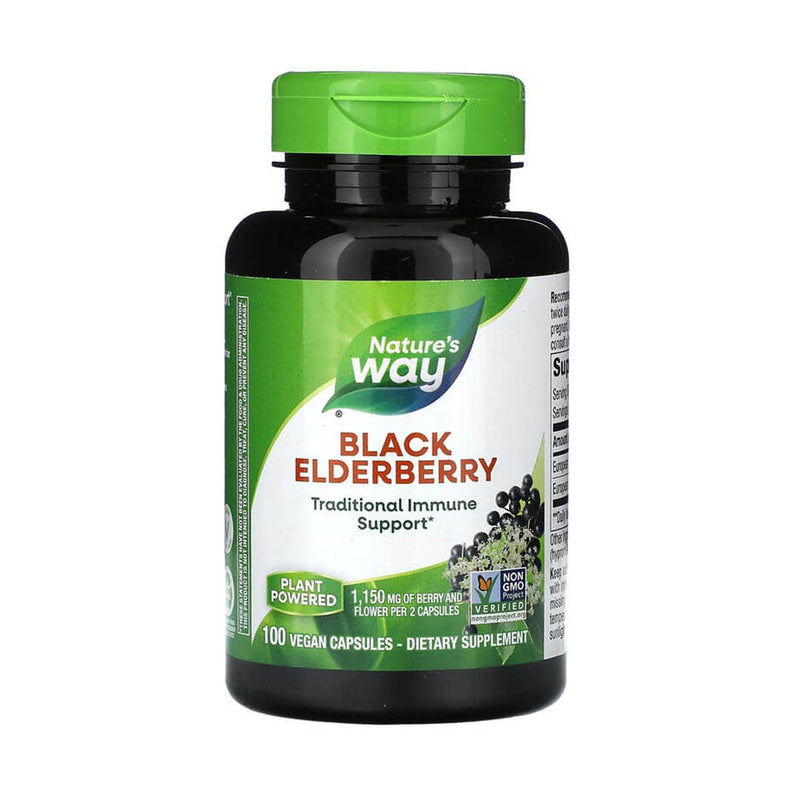 Încărcați imaginea în vizualizatorul Galerie, Black Elderberry (Soc Negru), 575 mg, Nature's Way, 100 Capsule