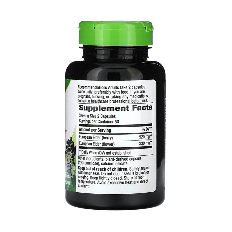 Încărcați imaginea în vizualizatorul Galerie, Black Elderberry (Soc Negru), 575 mg, Nature's Way, 100 Capsule