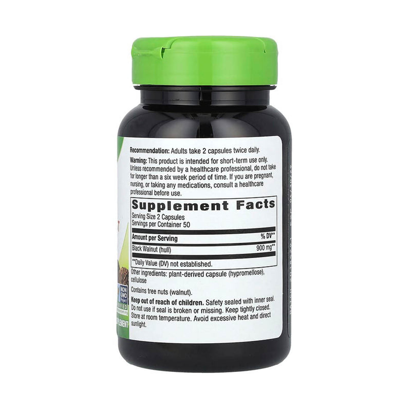 Încărcați imaginea în vizualizatorul Galerie, Black Walnut Hulls, 450 mg, Nature's Way, 100 Capsule