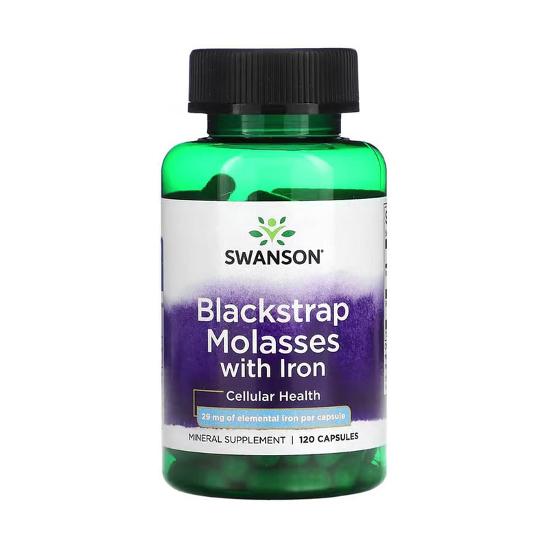 Încărcați imaginea în vizualizatorul Galerie, Blackstrap Molasses With Iron Fumarate, Swanson, 120 capsule SW1214