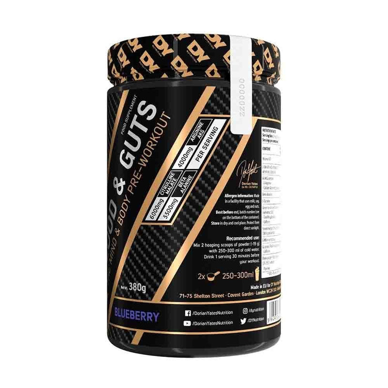 Încărcați imaginea în vizualizatorul Galerie, Blood & Guts Pre-workout, Dorian Yates Nutrition, 380g