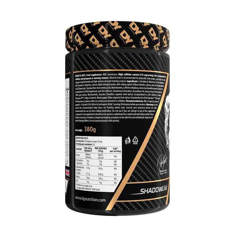 Încărcați imaginea în vizualizatorul Galerie, Blood & Guts Pre-workout, Dorian Yates Nutrition, 380g