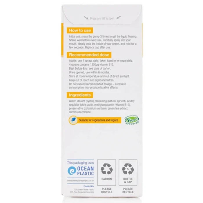 Boost B12 Vitamin Oral Spray, BetterYou, 25 ml