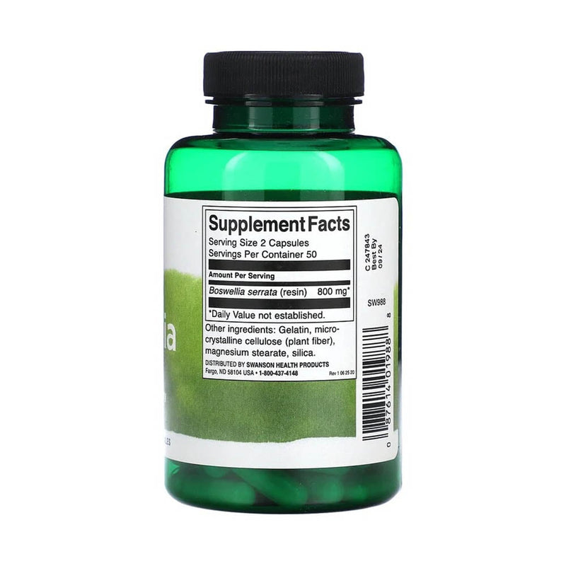 Încărcați imaginea în vizualizatorul Galerie, Boswellia Serrata, 400mg, Swanson, 100 capsule SW988