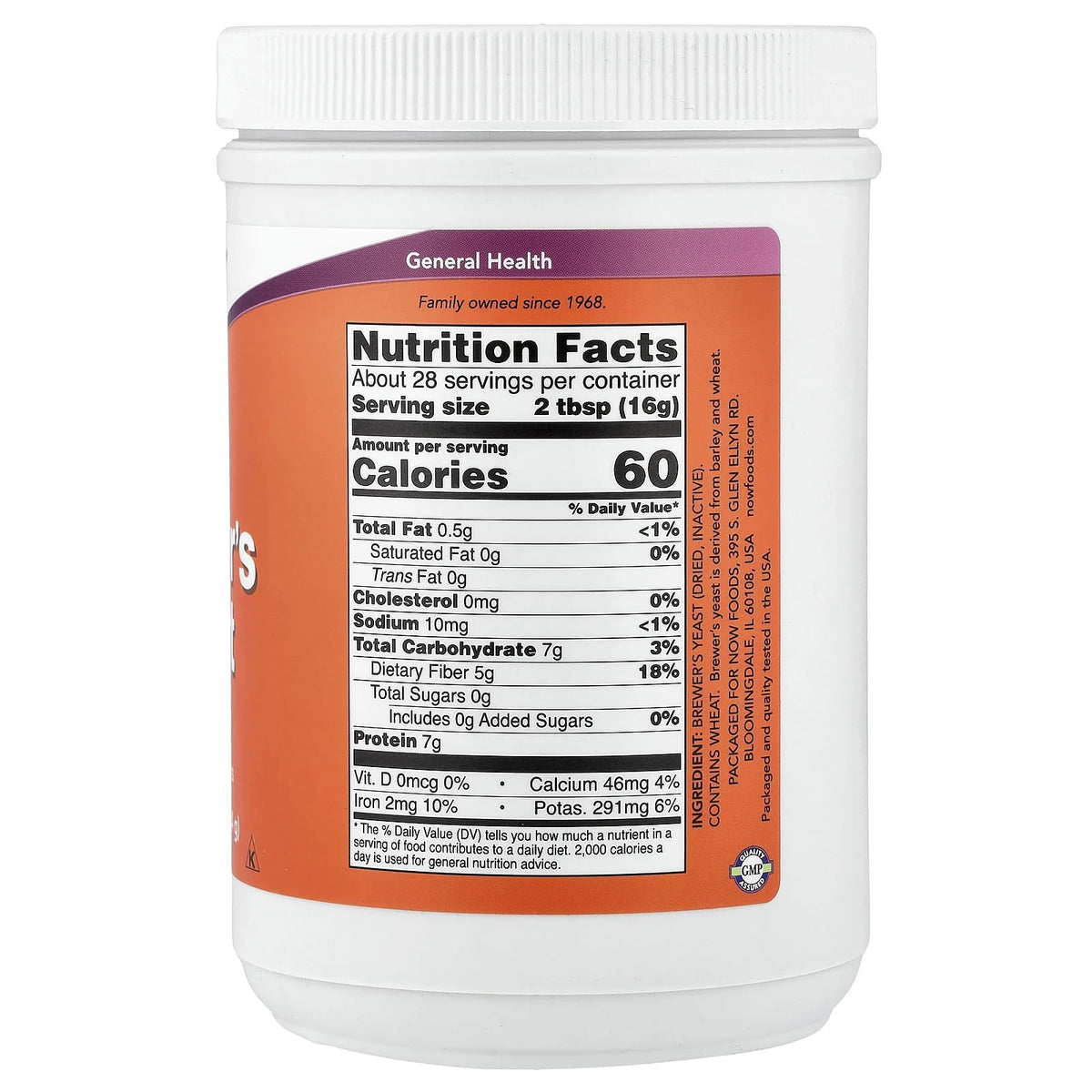 Brewer's Yeast (Drojdie de Bere), Now Foods, 454 grams