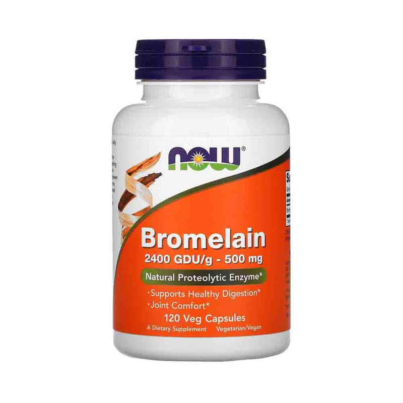 Încărcați imaginea în vizualizatorul Galerie, Bromelain (Enzima), 500mg, Now Foods, 60 capsule