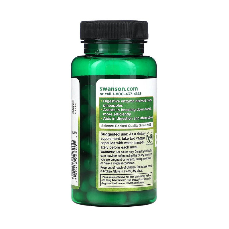 Încărcați imaginea în vizualizatorul Galerie, Bromelain (Enzime Naturale) 1200 GDU, Swanson, 60 capsule, SWU820