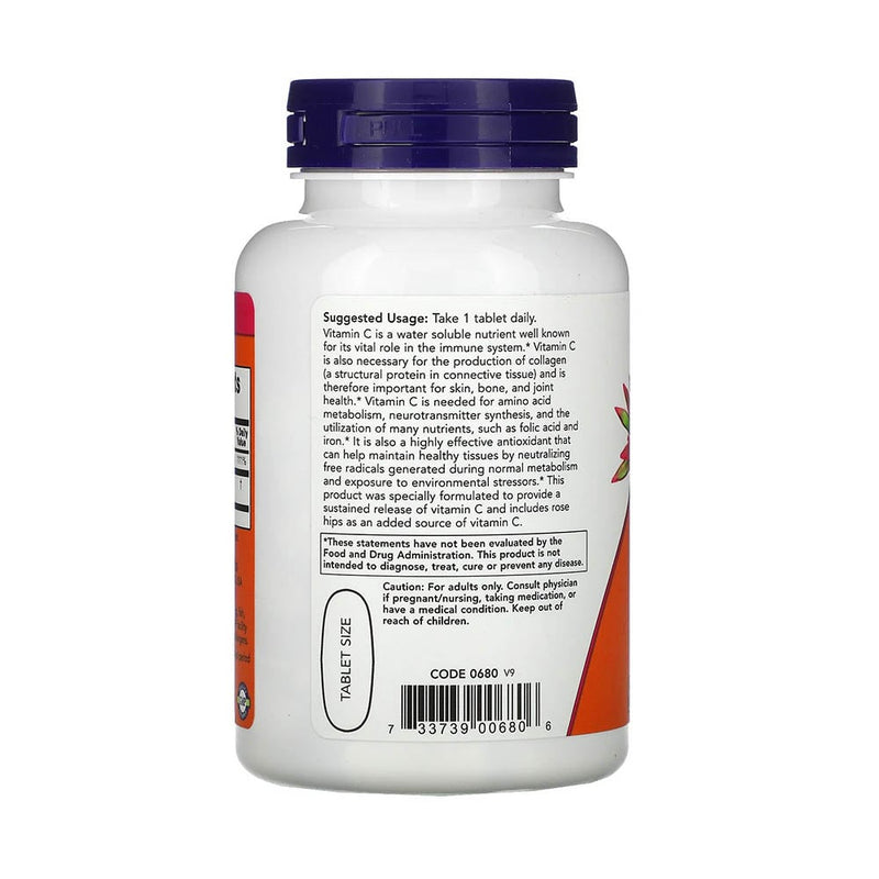 Încărcați imaginea în vizualizatorul Galerie, C-1000 Vitamina C Sustained Release (Eliberare Prelungita), Now Foods, 100 tablete