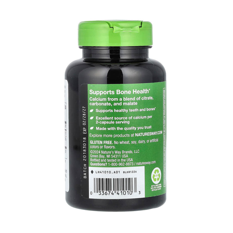 Încărcați imaginea în vizualizatorul Galerie, Calcium Complex, Citrate, Carbonate & Malate, 250 mg, Nature's Way, 100 Capsule