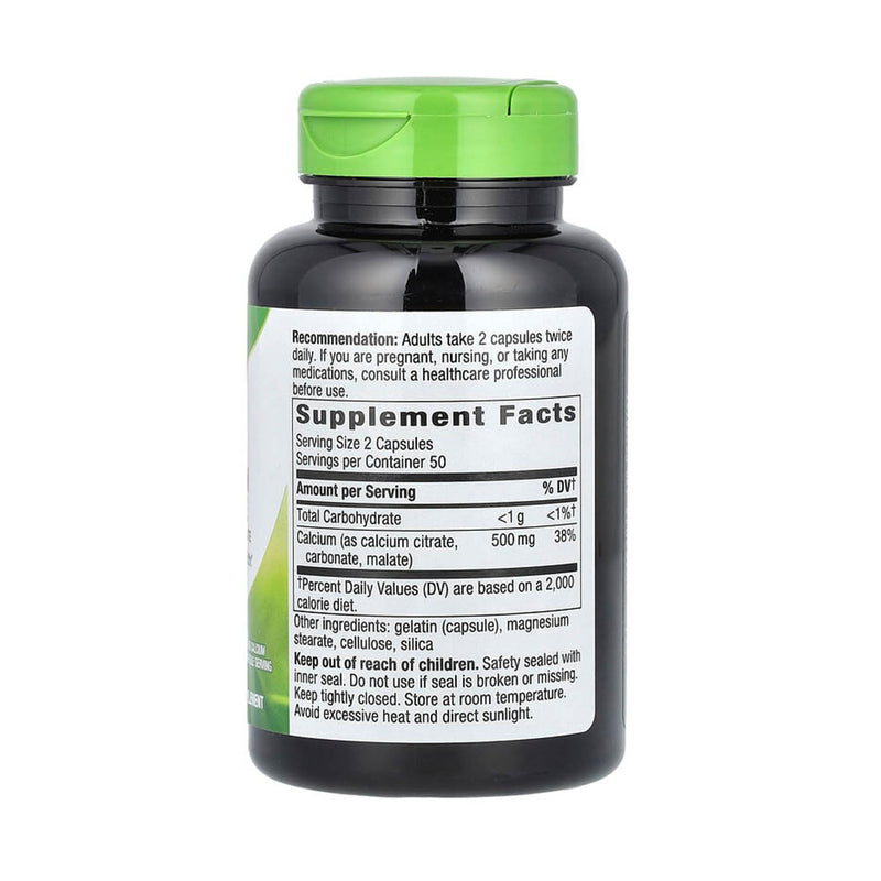 Încărcați imaginea în vizualizatorul Galerie, Calcium Complex, Citrate, Carbonate & Malate, 250 mg, Nature's Way, 100 Capsule