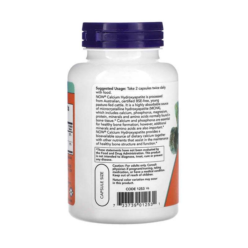 Încărcați imaginea în vizualizatorul Galerie, Calcium Hydroxyapatite (Sănătatea Dentară), Now Foods, 120 capsule