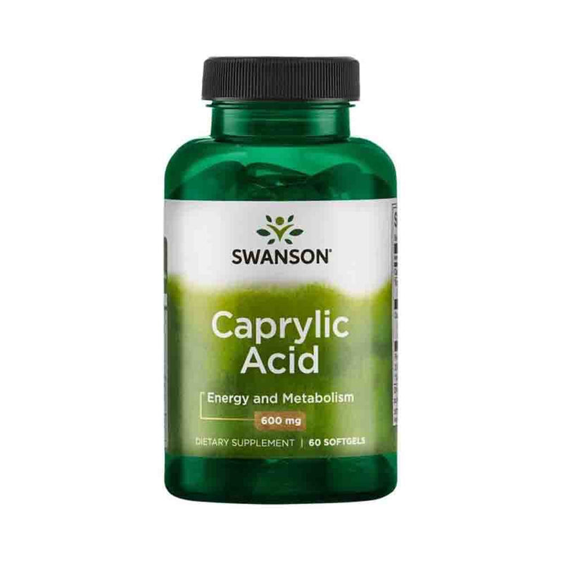 Încărcați imaginea în vizualizatorul Galerie, Caprylic Acid, 600mg, Swanson, 60 softgels SWU096