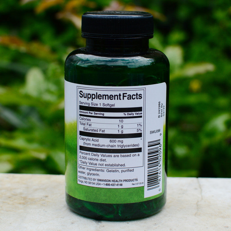 Încărcați imaginea în vizualizatorul Galerie, Caprylic Acid, 600mg, Swanson, 60 softgels SWU096