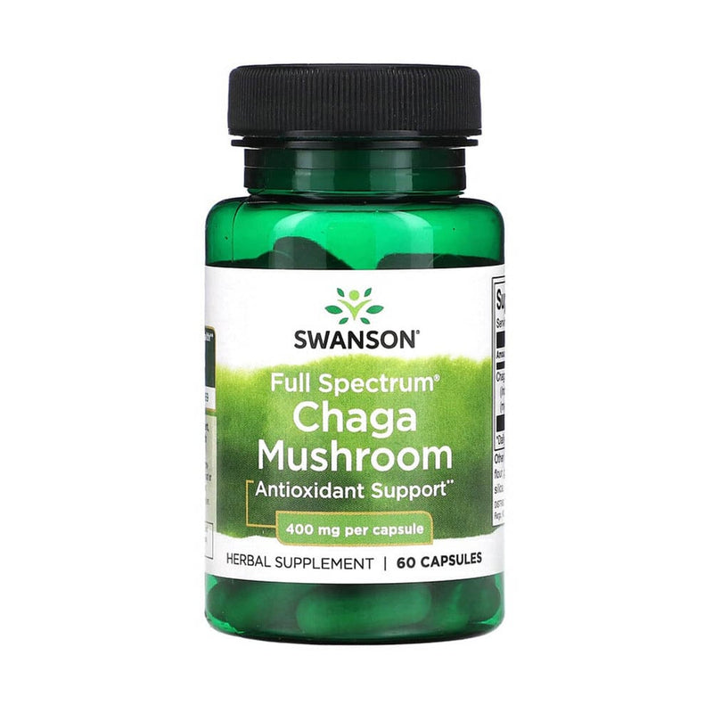 Încărcați imaginea în vizualizatorul Galerie, Chaga Mushroom (Inonotus Obliquus), 400mg, Swanson, 60 capsule SW1385