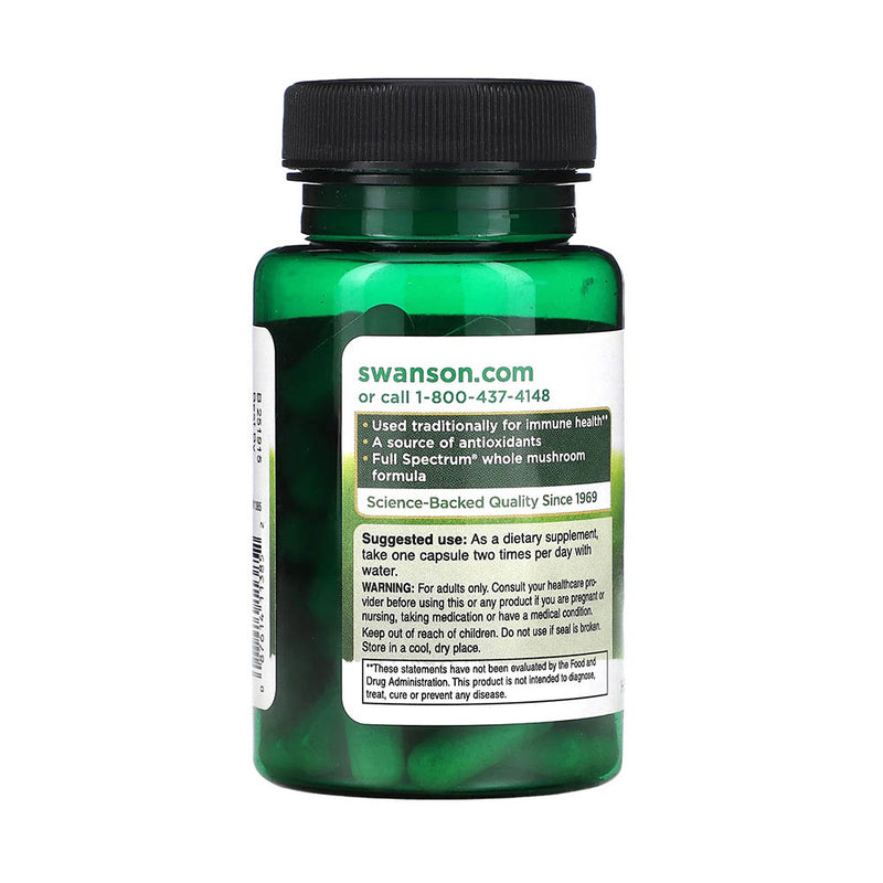 Încărcați imaginea în vizualizatorul Galerie, Chaga Mushroom (Inonotus Obliquus), 400mg, Swanson, 60 capsule SW1385
