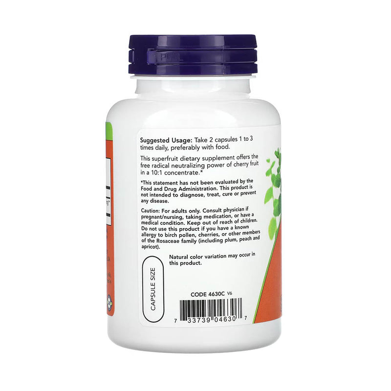 Încărcați imaginea în vizualizatorul Galerie, Cherry Concentrate, 750 mg, Now Foods, 90 capsule