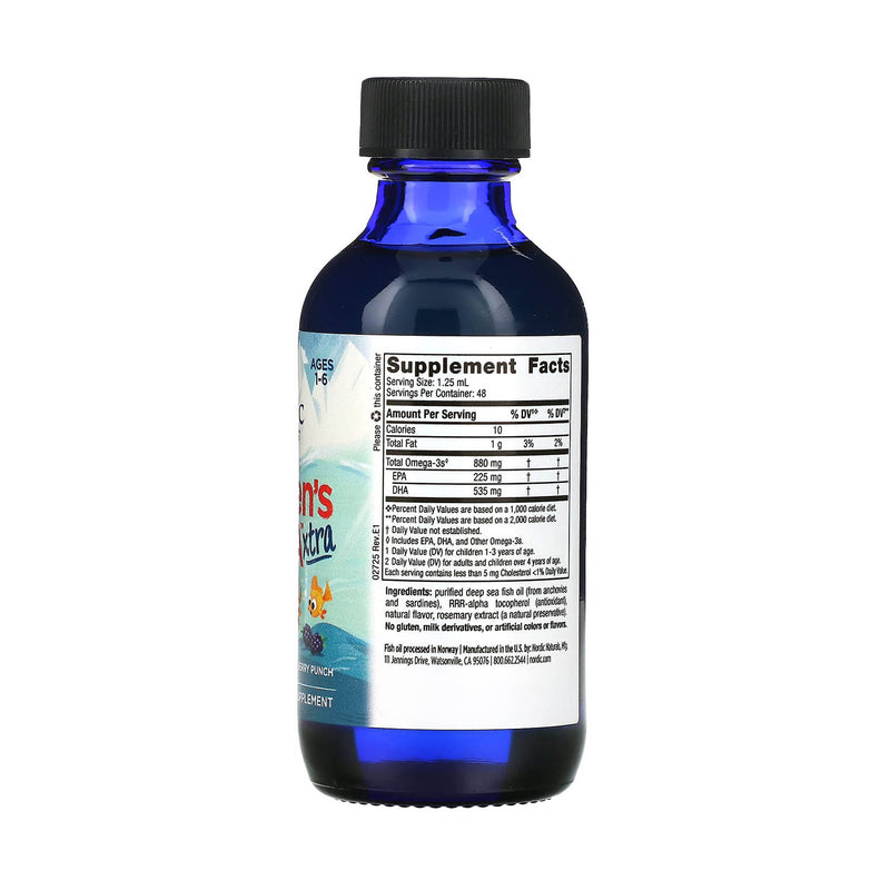 Încărcați imaginea în vizualizatorul Galerie, Children's DHA Xtra Liquid, 880 mg, Nordic Naturals, 60 ml