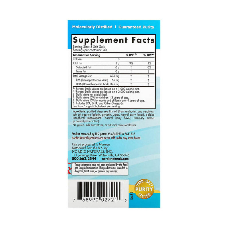 Încărcați imaginea în vizualizatorul Galerie, Children's DHA Xtra, 636 mg, Nordic Naturals, 90 Mini Soft Gels