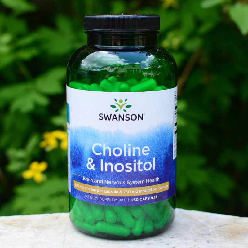 Încărcați imaginea în vizualizatorul Galerie, Choline & Inositol, 250mg, Swanson, 250 capsule SW039