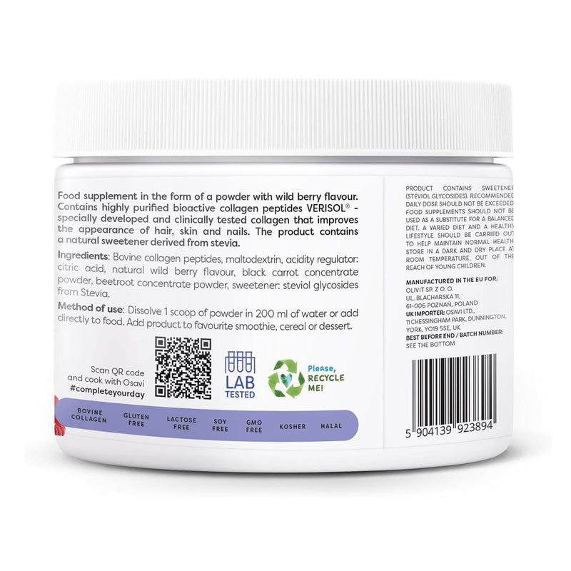 Încărcați imaginea în vizualizatorul Galerie, Collagen Peptides (Par, Piele și Unghii), Osavi, 150g
