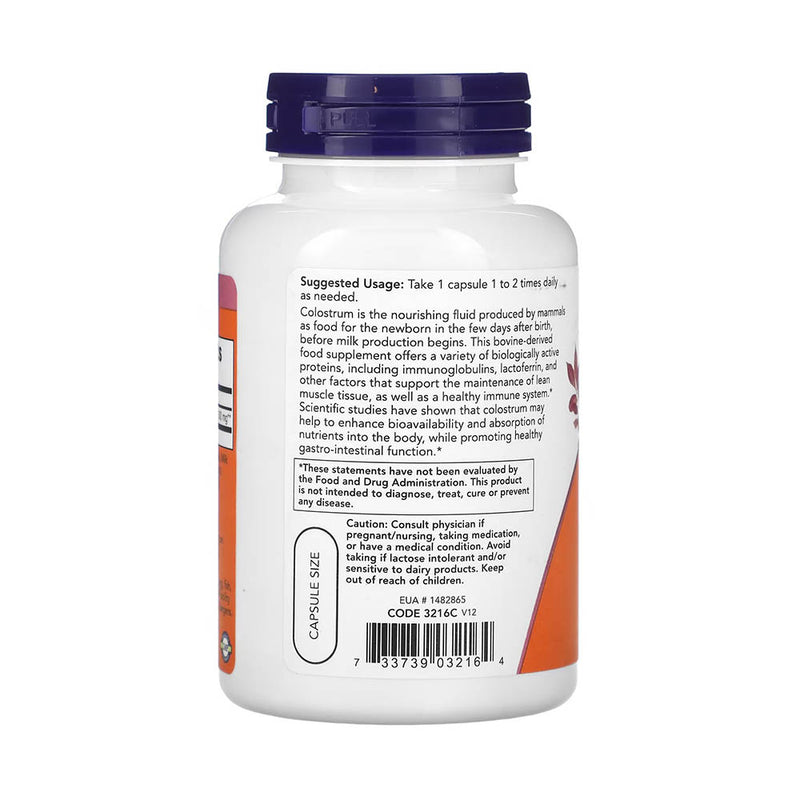 Încărcați imaginea în vizualizatorul Galerie, Colostrum, 500mg, Now Foods, 120 capsule