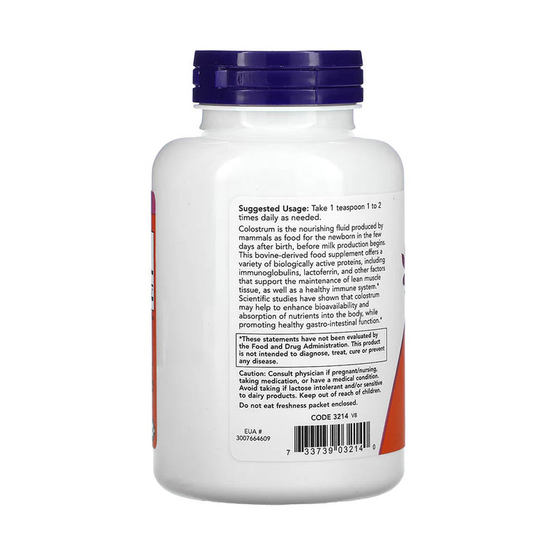Încărcați imaginea în vizualizatorul Galerie, Colostrum Powder (Imunoglobuline Lactoferrină), NOW Foods, 85g