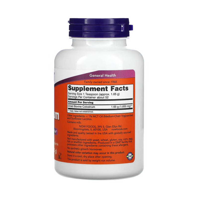 Încărcați imaginea în vizualizatorul Galerie, Colostrum Powder (Imunoglobuline Lactoferrină), NOW Foods, 85g