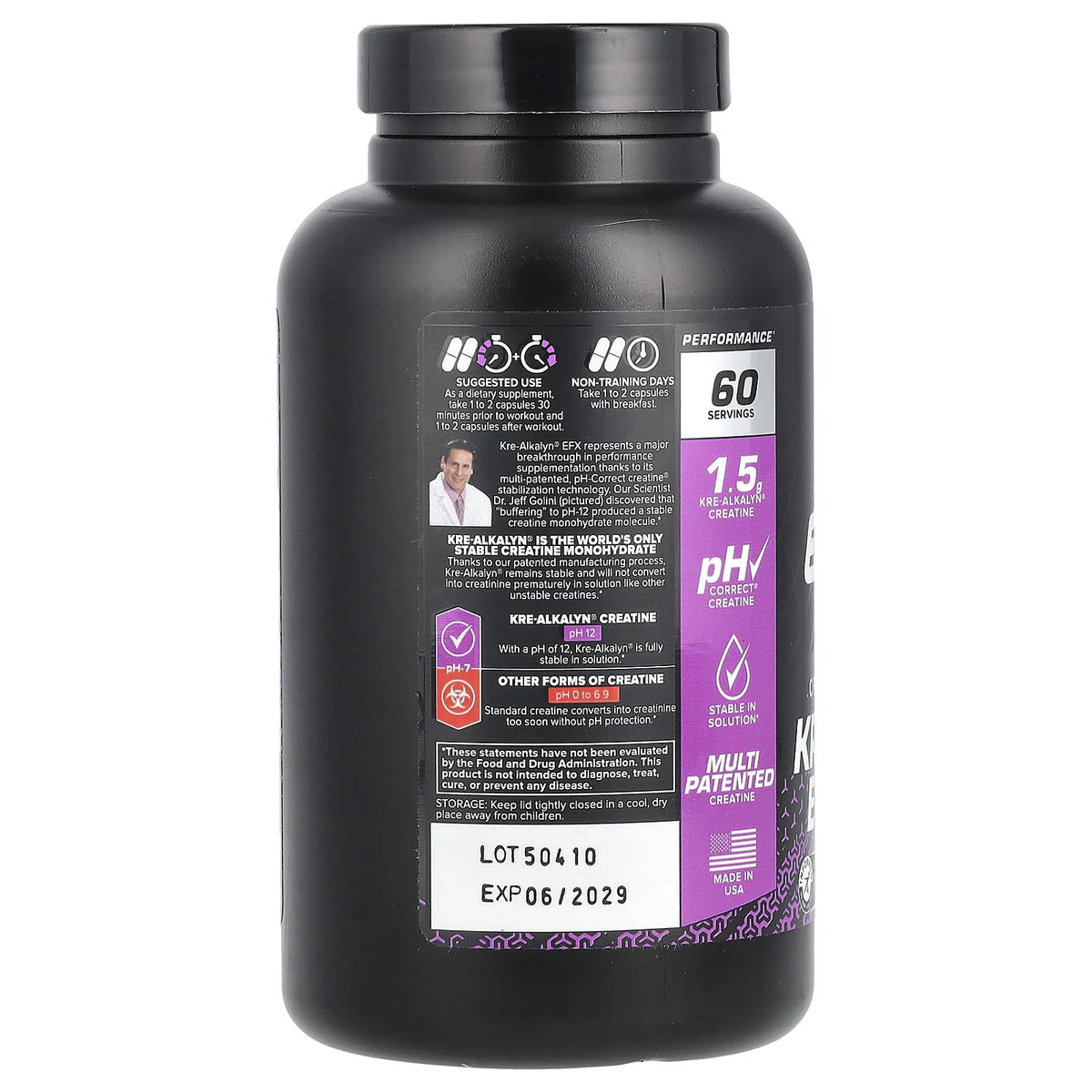 Kre-Alkalyn, Creatina Alcalina, EFX, 120 capsule