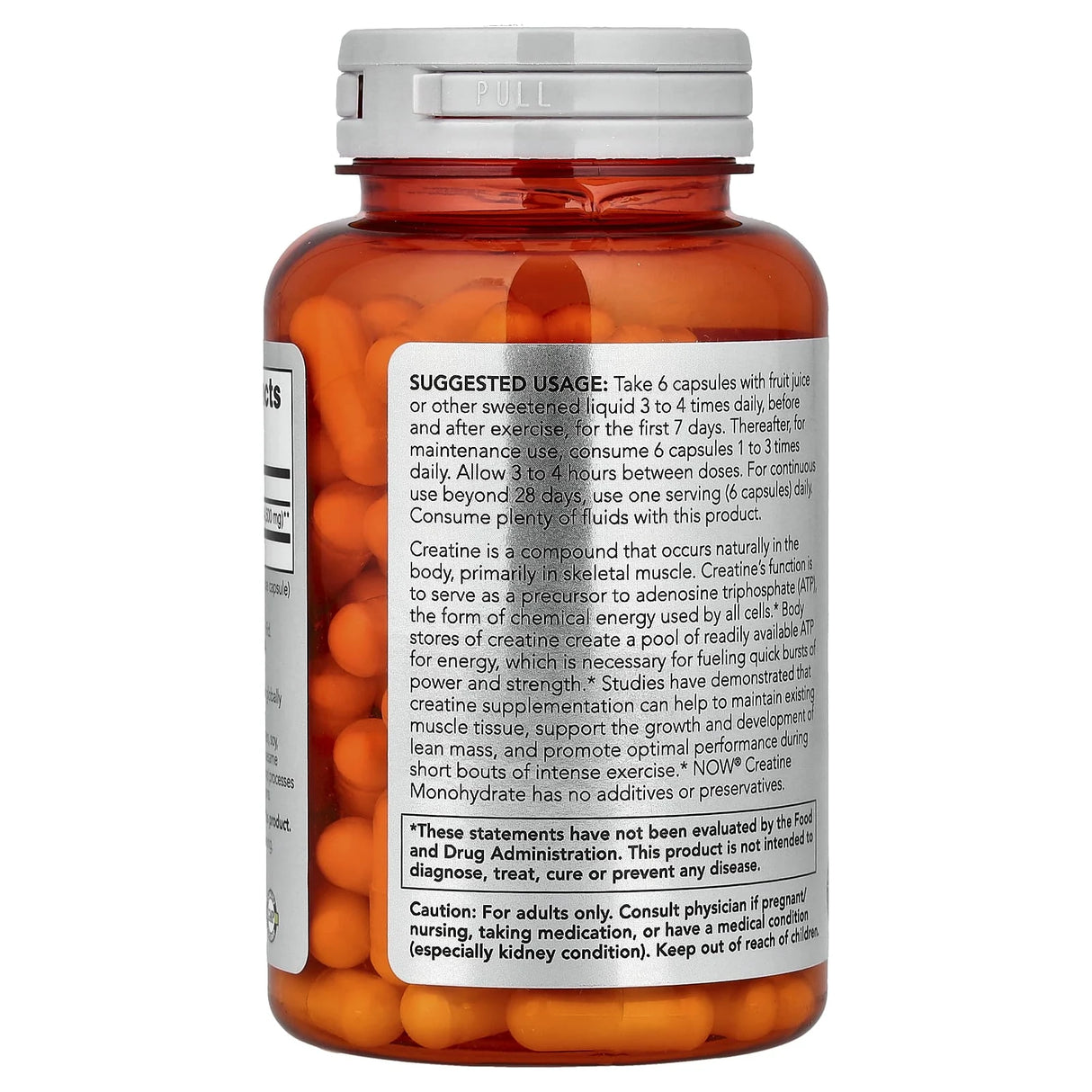 Creatine Monohydrate, 750 mg, NOW Foods, 120 capsule