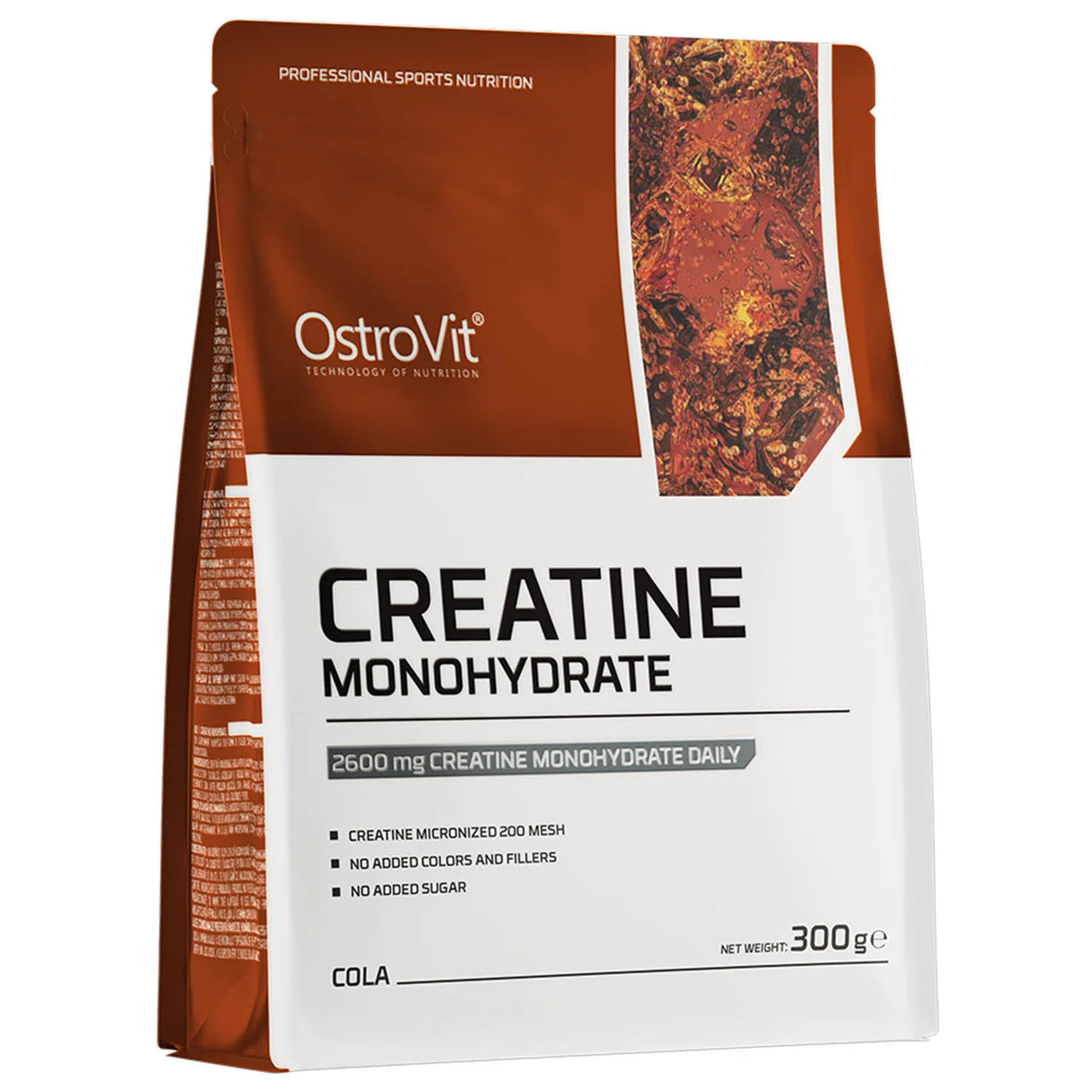 Creatine Monohydrate Micronized, Cola, OstroVit, 300g