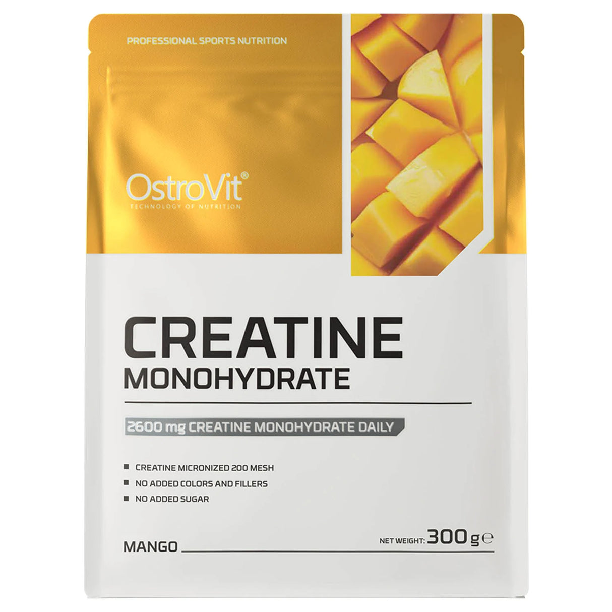 Creatine Monohydrate Micronized, Mango, OstroVit, 300g
