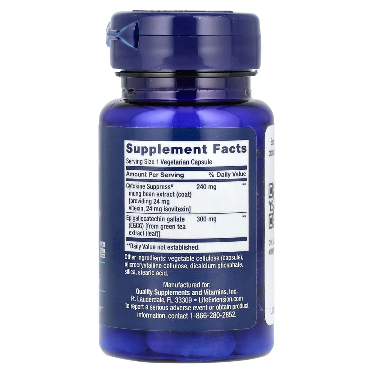 Cytokine with EGCG (Echilibru Inflamator), Life Extension, 30 capsule
