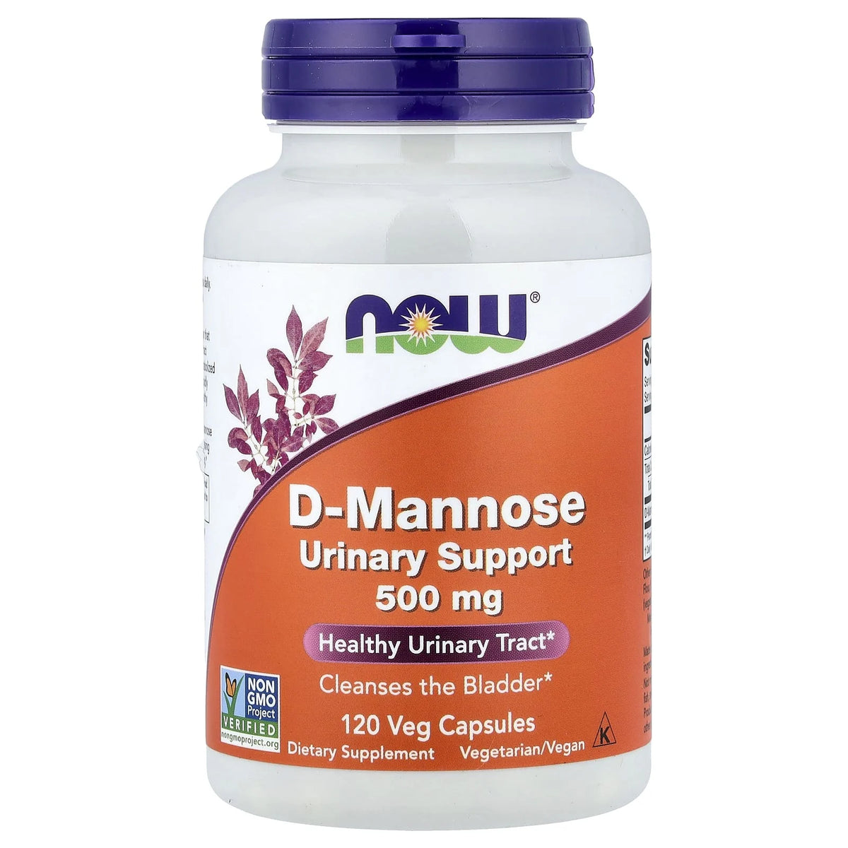 D-Mannose, (Detoxifiere) 500mg, Now Foods, 120 capsule