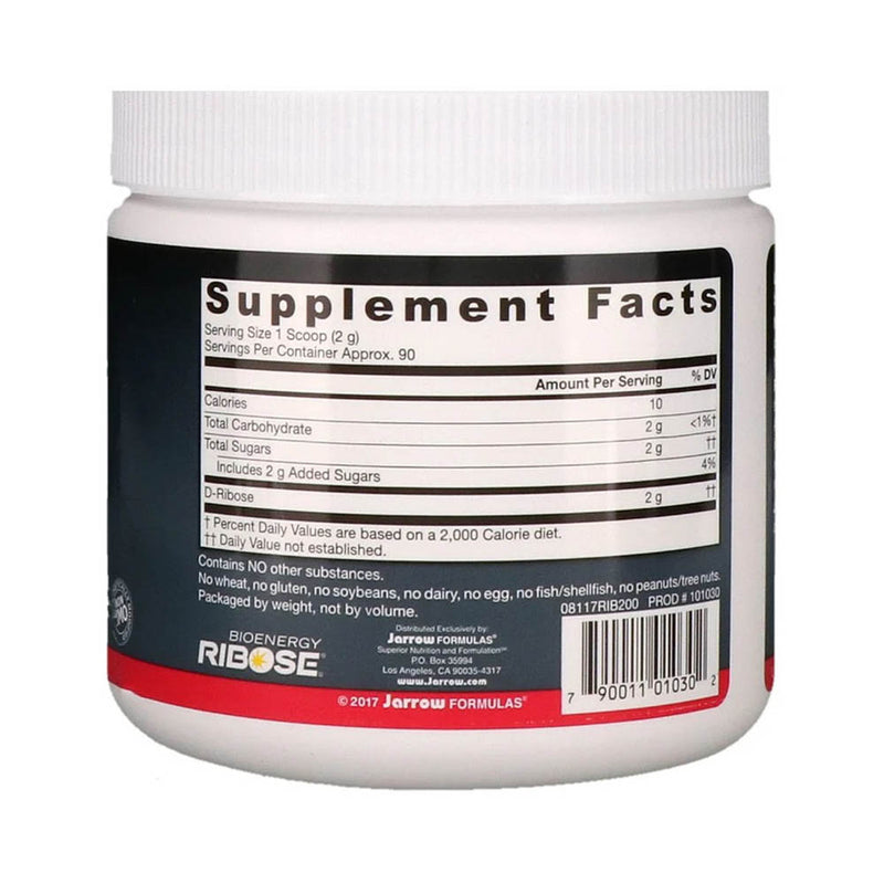 Încărcați imaginea în vizualizatorul Galerie, D-Ribose. Powder (Energizant Cardiovascular), Jarrow Formulas, 200g