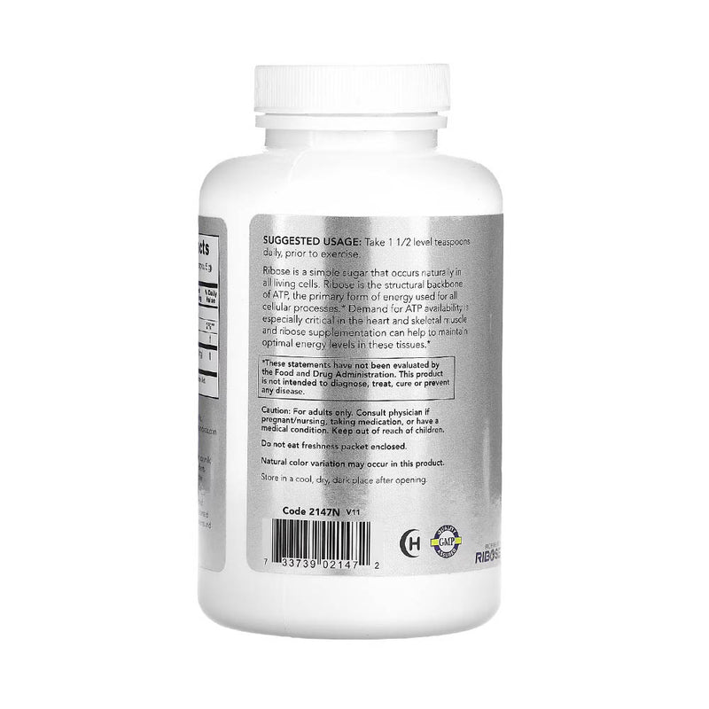 Încărcați imaginea în vizualizatorul Galerie, D-Ribose Powder (Energizant Cardiovascular), NOW Foods, 227g