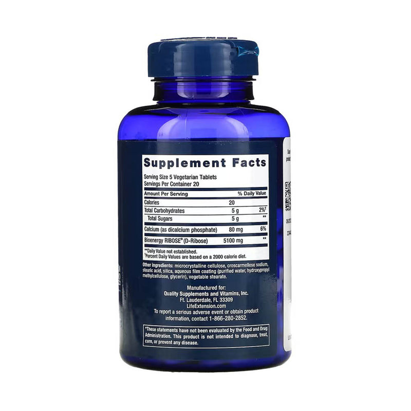 Încărcați imaginea în vizualizatorul Galerie, D-Ribose Tablets, Life Extension, 100 tablete