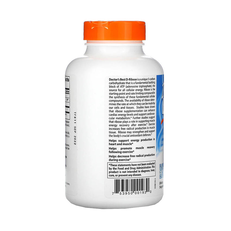 Încărcați imaginea în vizualizatorul Galerie, D-Riboza (BioEnergy Ribose), 850 mg, Doctor's Best, 120 capsule