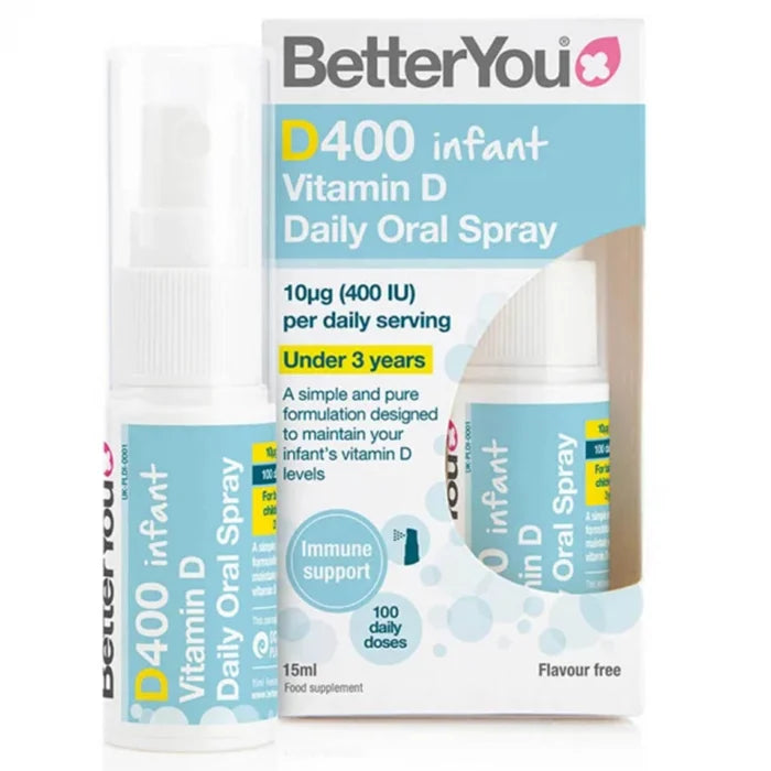 D400 IU Infant Vitamin D Oral Spray, BetterYou, 15 ml