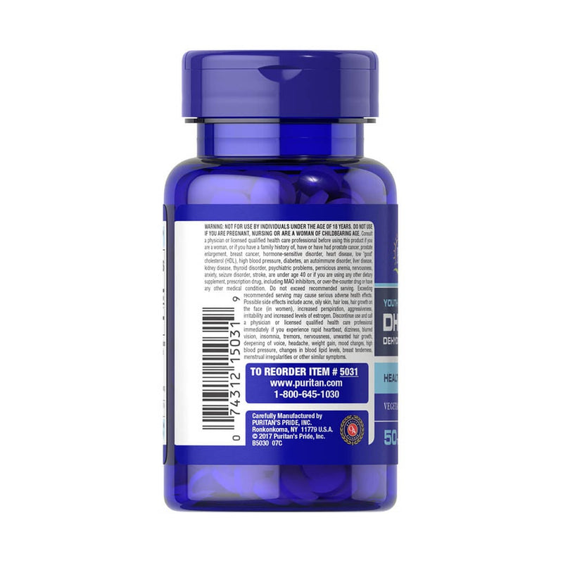 Încărcați imaginea în vizualizatorul Galerie, DHEA (Dehidroepiandrosteron), 50 mg, Puritans Pride, 50 tablete