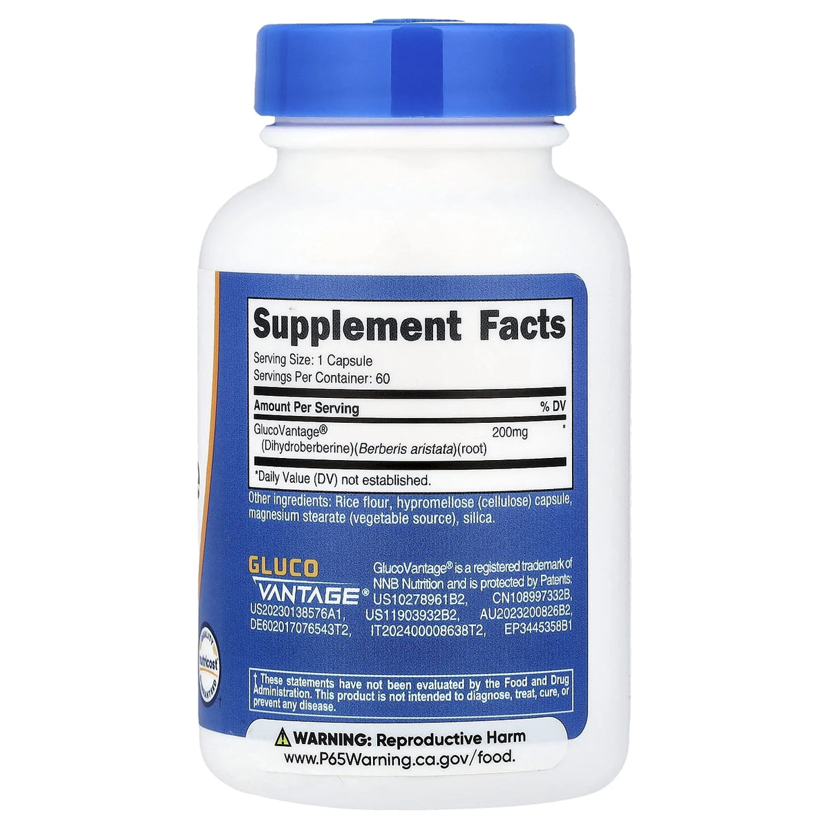 Dihydroberberine, 200 mg, Nutricost, 60 capsule