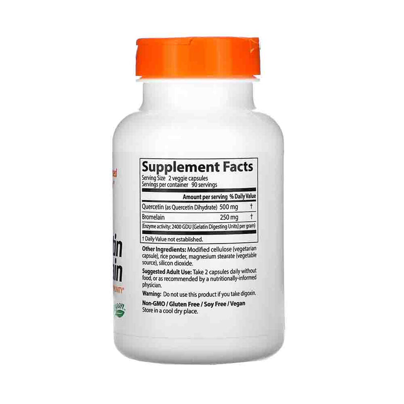 Încărcați imaginea în vizualizatorul Galerie, Quercetin with Bromelain (Antioxidant), Doctor's Best, 180 capsule