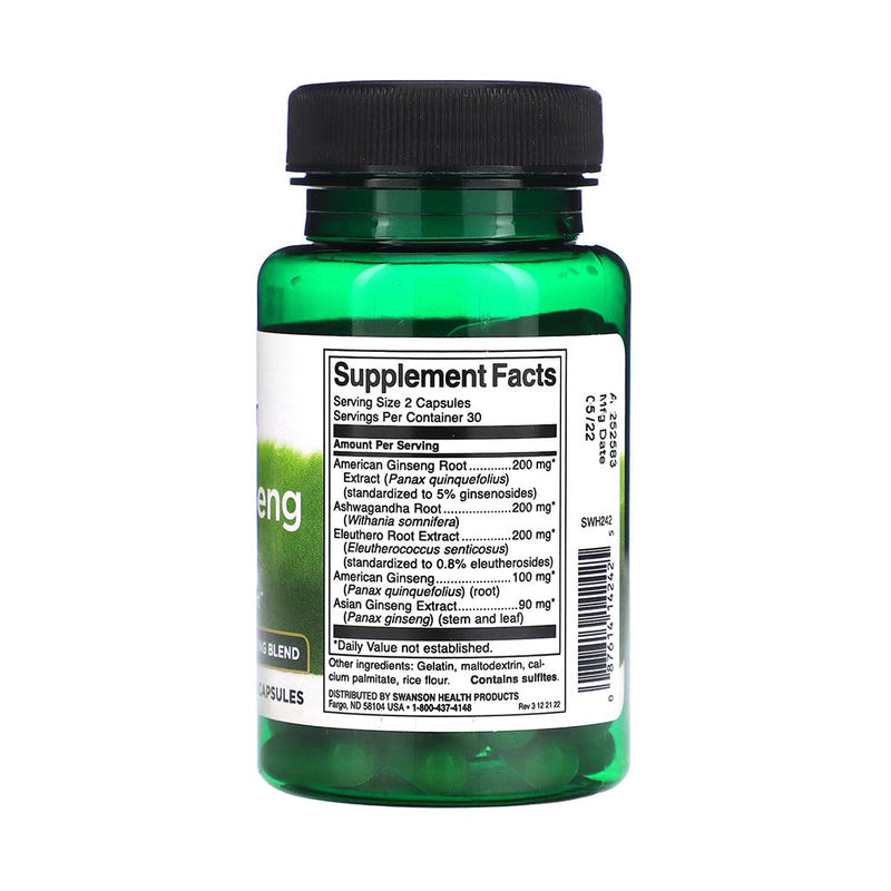 Încărcați imaginea în vizualizatorul Galerie, Dual Ginseng Plus Ashwagandha, Swanson, 60 capsule SWH242