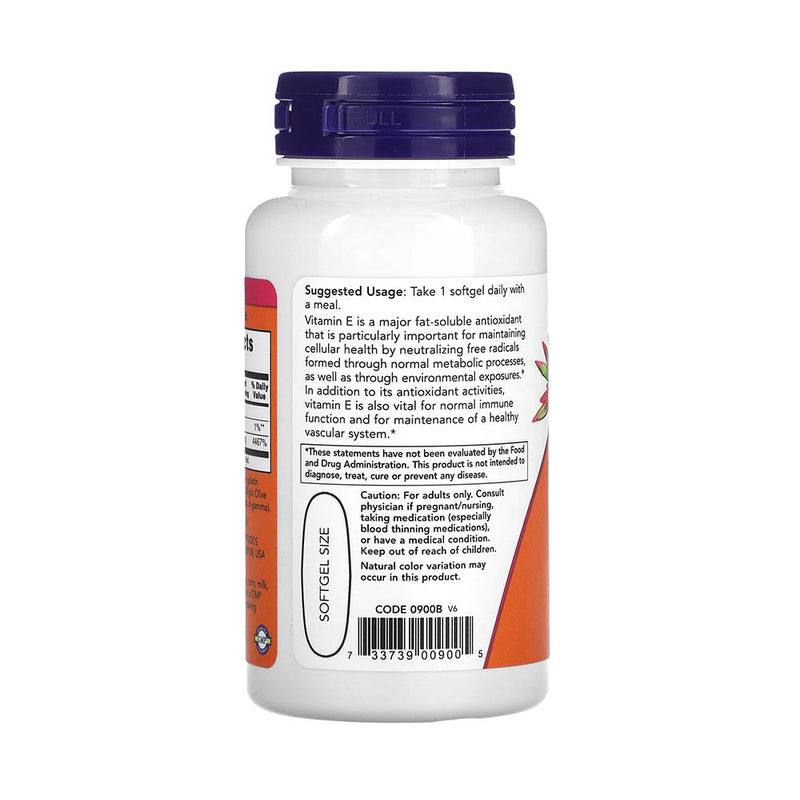 Încărcați imaginea în vizualizatorul Galerie, Vitamina E-1000 with Mixed Tocopherols, 670 mg (1,000 IU), NOW Foods, 50 softgels